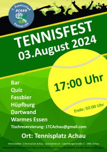 Tennisfest - 03.August 2024 / 17:00 Uhr