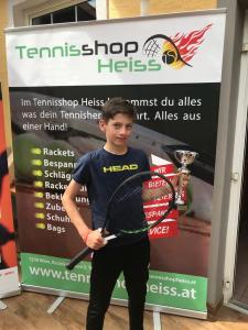 Florian erreicht 2.Platz beim ÖTV U12 Kat2 Turnier