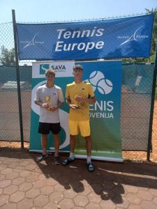 3ter Platz  für Florian Doleys beim Tennis Europe in Slowenien 